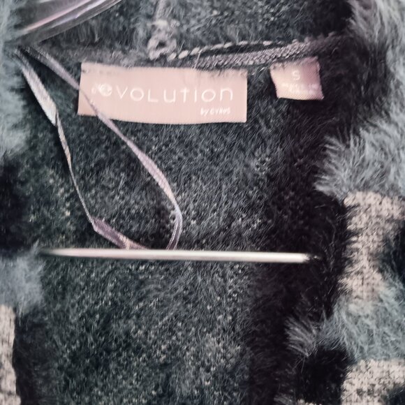 Women"s Evolution by Cyrus Open Front Leopard Print Cardigan Small - Picture 2 of 7